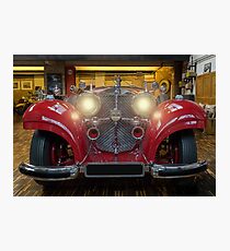 Oldtimer garage Photographic Print