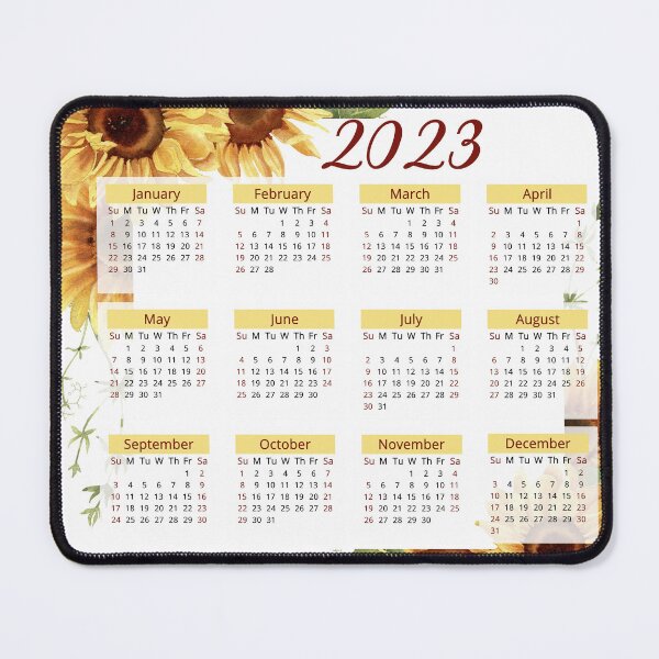 Item preview, 2023 Yearly Calendar, Floral Calendar, 2023 Watercolor Calendar, Home Decor Calendar, Wall Calendar 12 Months, Sunday Start designed and sold by Dzhenka-Balimez.