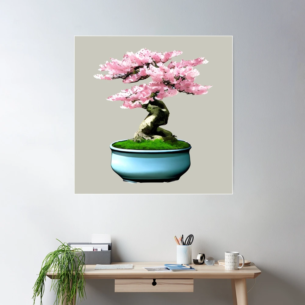 Cherry blossom bonsai tree" Poster for Sale by gramizzia | Redbubble