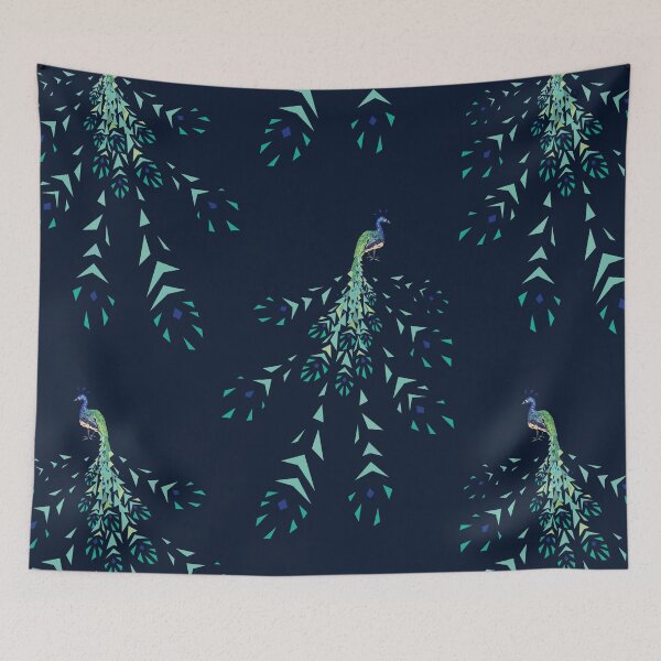 Item preview, Peacock geometric fragmentation designed and sold by kasumidesign.