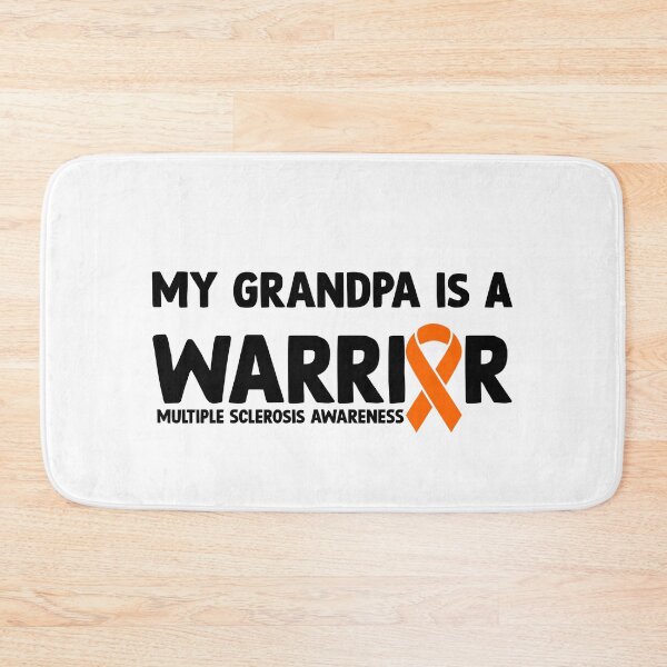 Item preview, Multiple Sclerosis Awareness Quote: My Grandpa Is A Warrior designed and sold by AMINE  ★★★★★.