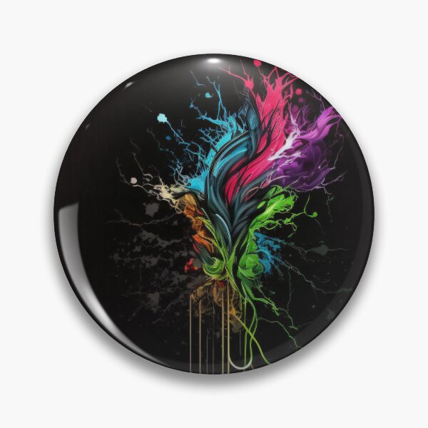 Item preview, Splash of Neon on Black number one designed and sold by Left-Hand-Tree.