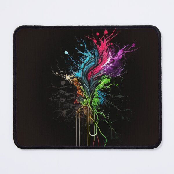 Item preview, Splash of Neon on Black number one designed and sold by Left-Hand-Tree.