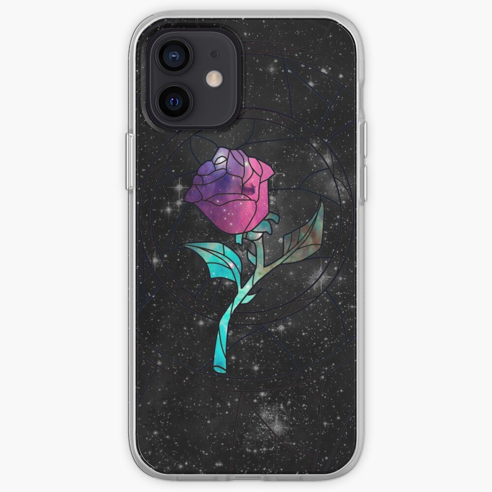 Stained Glass Rose Galaxy iPhone Case & Cover