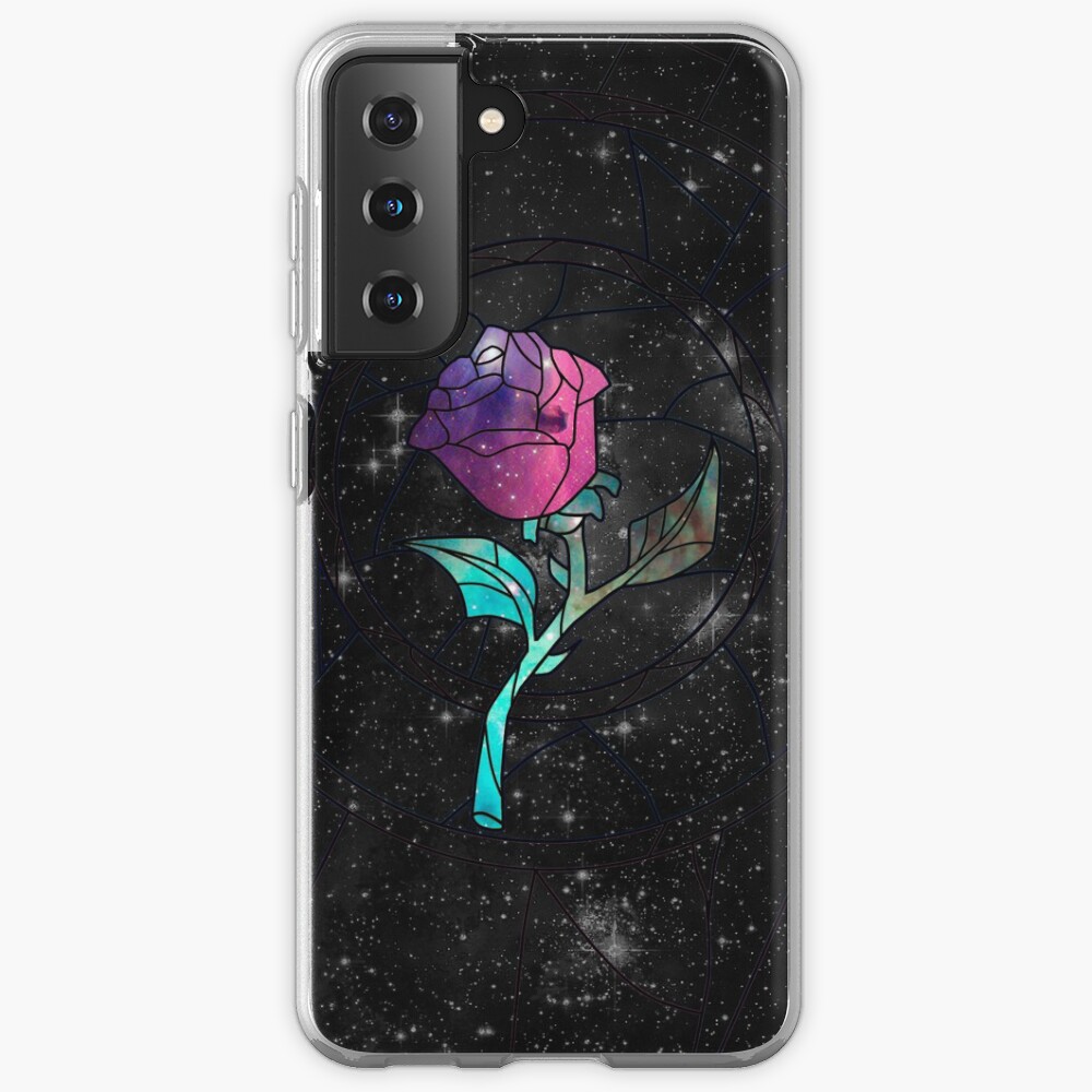 Stained Glass Rose Galaxy Samsung Galaxy Phone Case