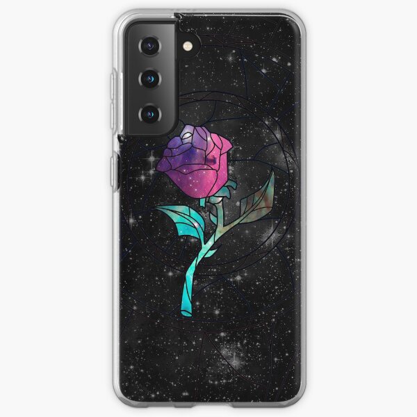 Stained Glass Rose Galaxy Samsung Galaxy Soft Case