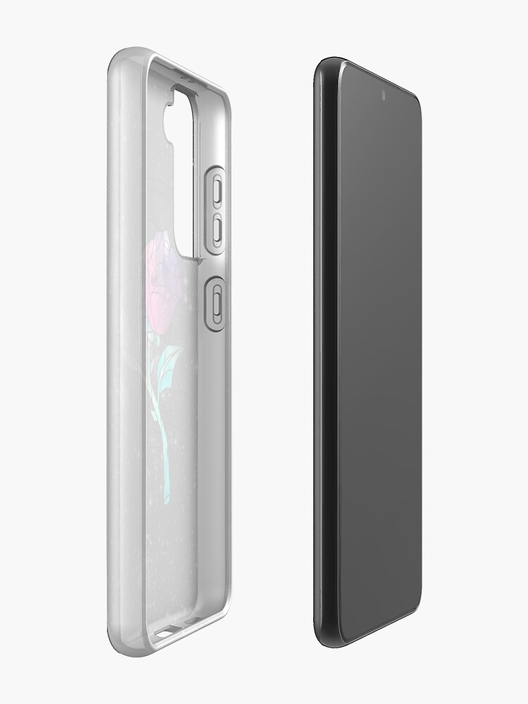 Alternate view of Stained Glass Rose Galaxy Samsung Galaxy Phone Case