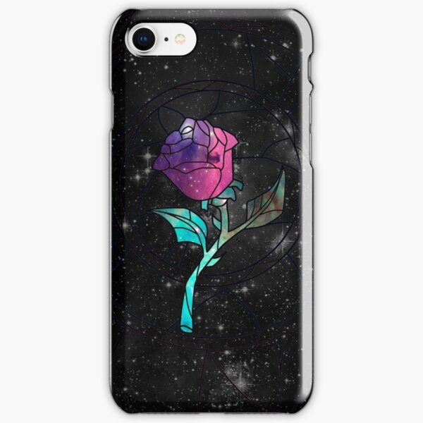 Stained Glass Rose Galaxy iPhone Snap Case