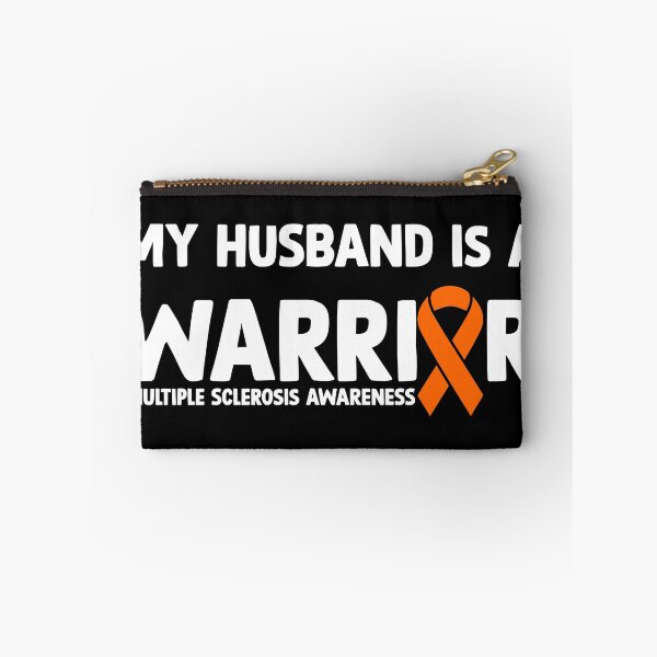 Item preview, Multiple Sclerosis Awareness Quote: My Husband Is A Warrior designed and sold by AMINE ★★★★★.