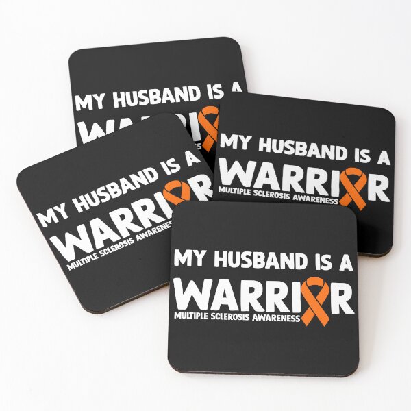 Item preview, Multiple Sclerosis Awareness Quote: My Husband Is A Warrior designed and sold by AMINE  ★★★★★.