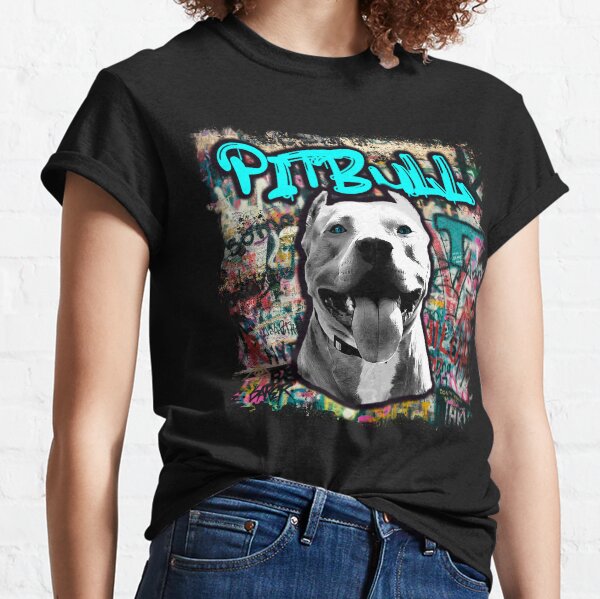 Item preview, Graffiti APBT American Pitbull Terrier with blue eyes designed and sold by DarkDesign69.