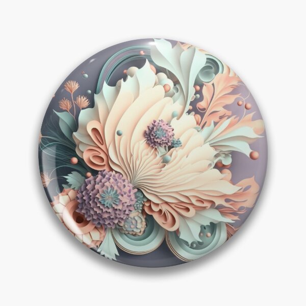 Item preview, Fleuron Floral Playful Colourful Composition Designs for Home Decor, Wedding, Events Fashion  and Accessories  designed and sold by RAGANADesign.