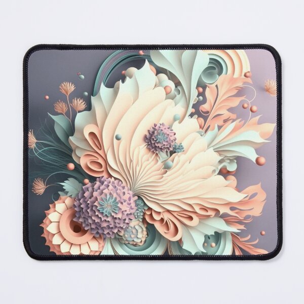Item preview, Fleuron Floral Playful Colourful Composition Designs for Home Decor, Wedding, Events Fashion and Accessories designed and sold by RAGANADesign.