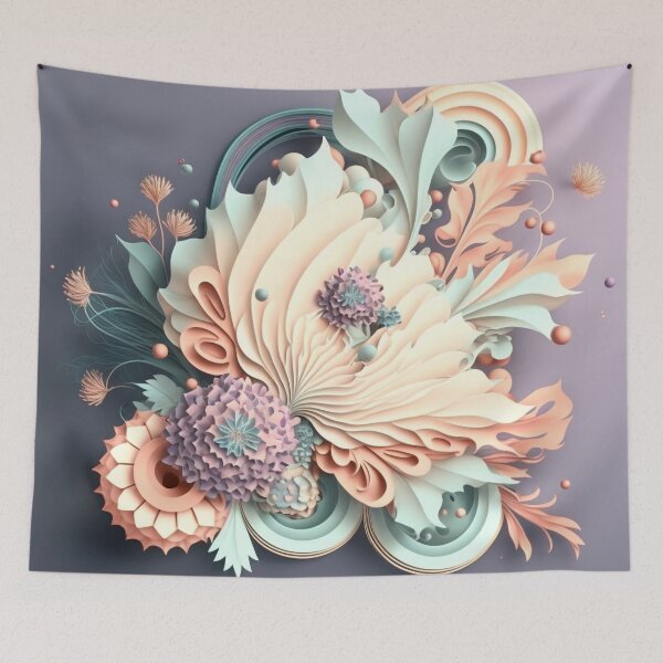 Item preview, Fleuron Floral Playful Colourful Composition Designs for Home Decor, Wedding, Events Fashion  and Accessories  designed and sold by RAGANADesign.