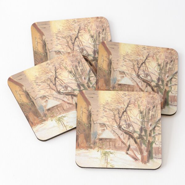 Item preview, Copy of Winter scenery - Courtyard in Winter by Laszlo Mednyanszky designed and sold by AR-shop.