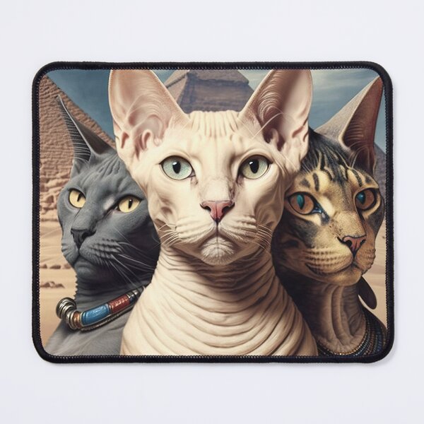 Item preview, Three cats in Gizeh designed and sold by RK - Shop.