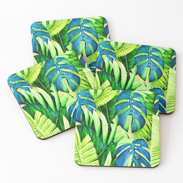 Item preview, welcome to the rainforest - tropical leaves designed and sold by Ascooepics.