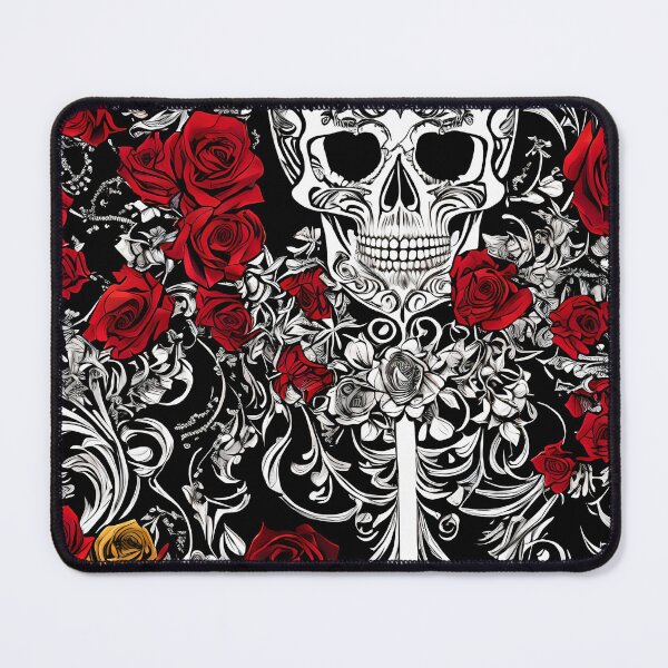 Item preview, Skull and roses designed and sold by TheArtStudios.
