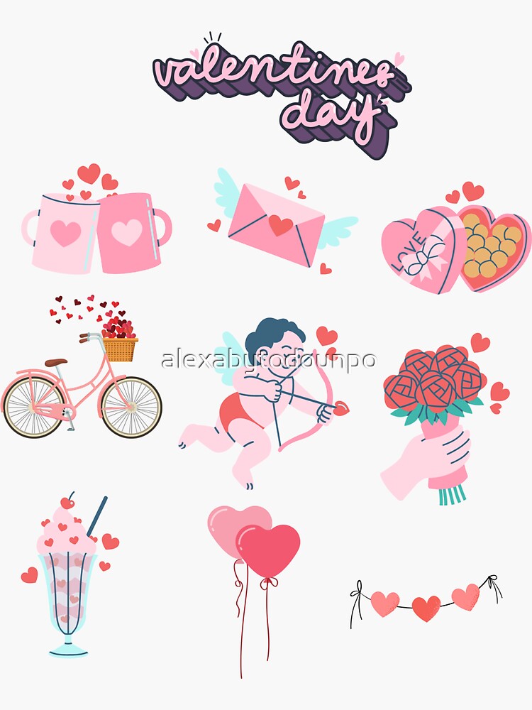 Just Plane Cute Valentine's Day Stickers — Party Beautifully