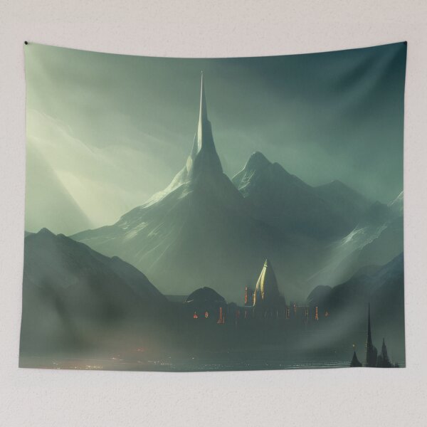 Item preview, Mythical Mountain Scenery designed and sold by ArtificialCraft.