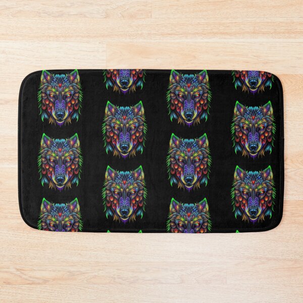 Item preview, Colorful wolf face. designed and sold by Pixelarium.