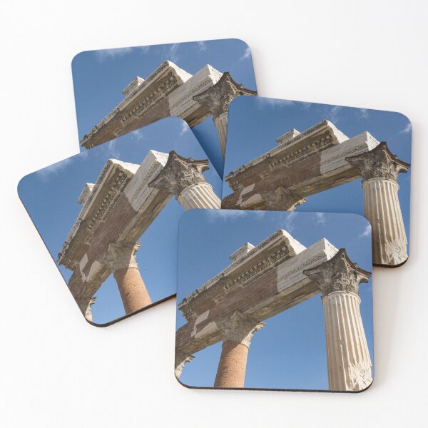 Item preview, Ancient Pompeii Broken Treasures - A Skyward View of a Classical Corinthian Colonnade Right designed and sold by Georgia Mizuleva.