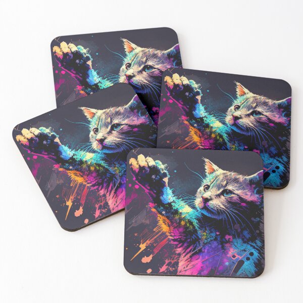Item preview, cat flipping off designed and sold by colorexz.