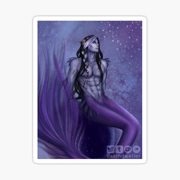 Space Merman Sticker