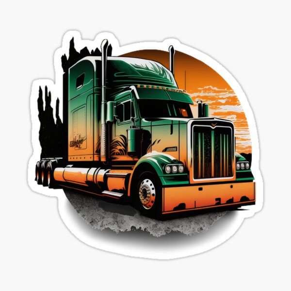 Inspirational Wall Art Co. - Ciel bleu | Décoration murale vintage  semi-camion pour bureau de camion – Cadeaux de camionneur pour chauffeur de  camion