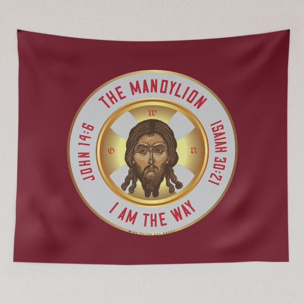 Item preview, Mandylion Icon -white designed and sold by Michael Cotto.