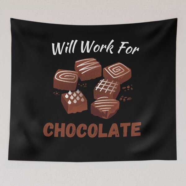 Item preview, Will Work for Chocolate Funny Valentine's Day designed and sold by Eccentric-Shop.