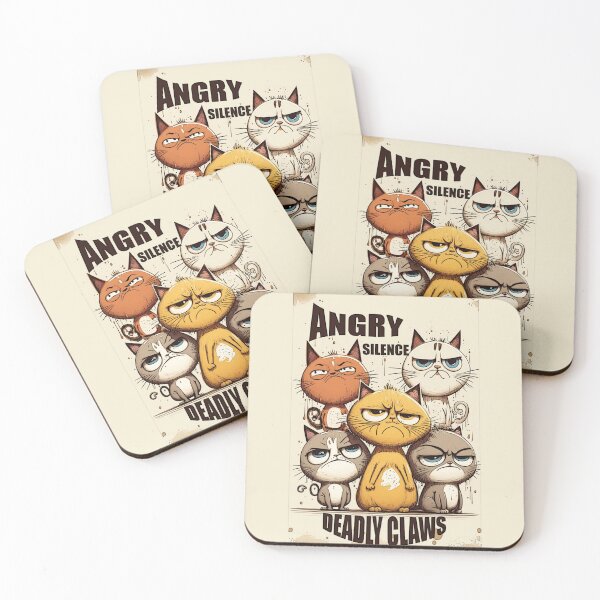 Item preview, Meow Beware: 'Angry Silence, Deadly Claws' designed and sold by DArtfulStudio.