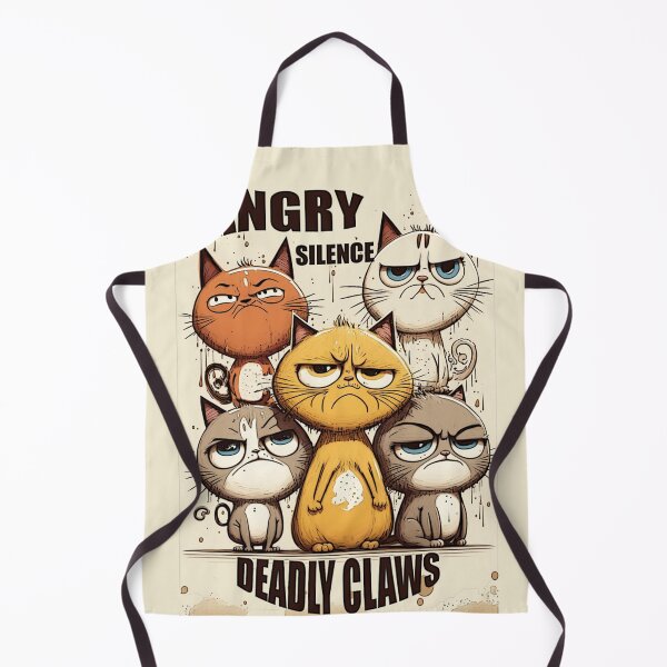 Item preview, Meow Beware: 'Angry Silence, Deadly Claws' designed and sold by DArtfulStudio.