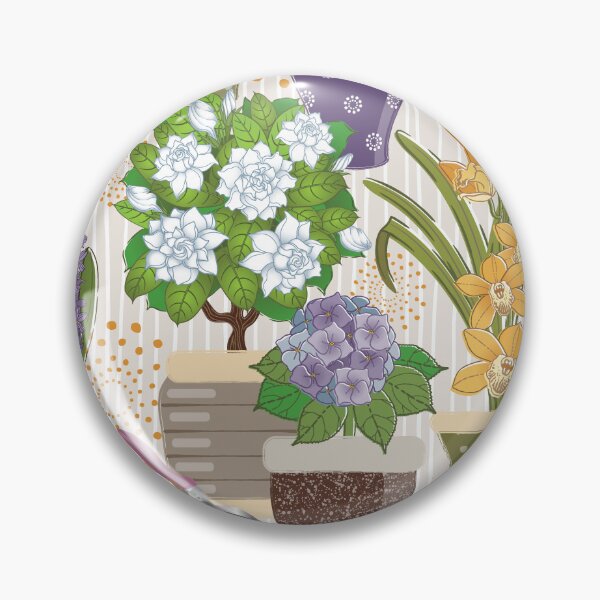 Item preview, Flowering House Plants designed and sold by Pamelandia.