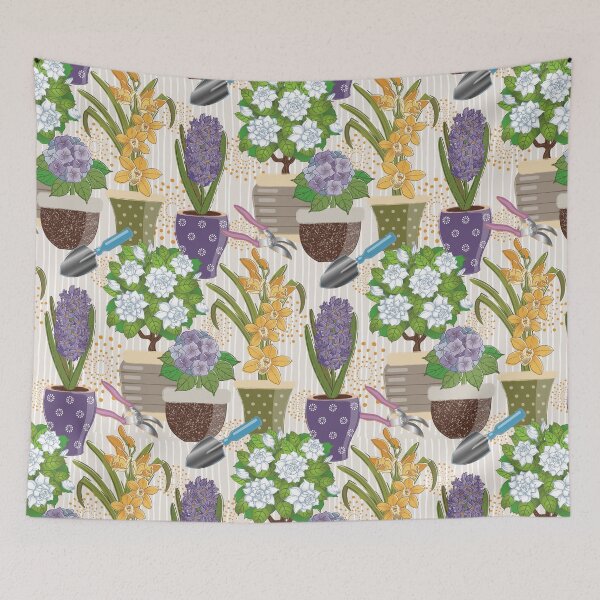 Item preview, Flowering House Plants designed and sold by Pamelandia.