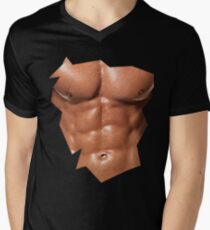 Cool fake six pack abs funny t shirt & Gifts Men's V-Neck T-Shirt