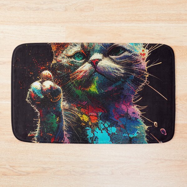 Item preview, cat giving the middle finger designed and sold by colorexz.