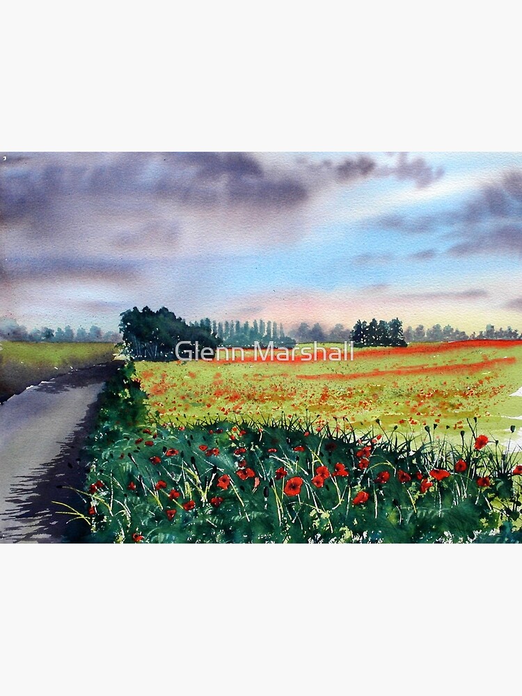 "Poppies on Forty Acres Farm near Easingwold" Poster for Sale by