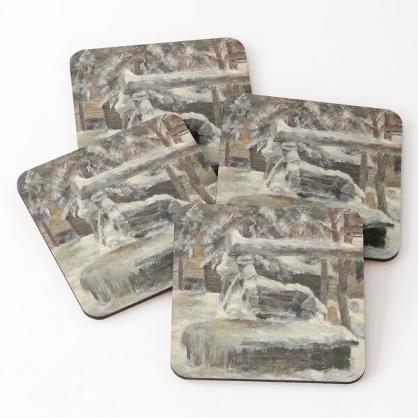 Item preview, Winter scenery - Snowy Courtyard by Akseli Gallen-Kallela designed and sold by AR-shop.