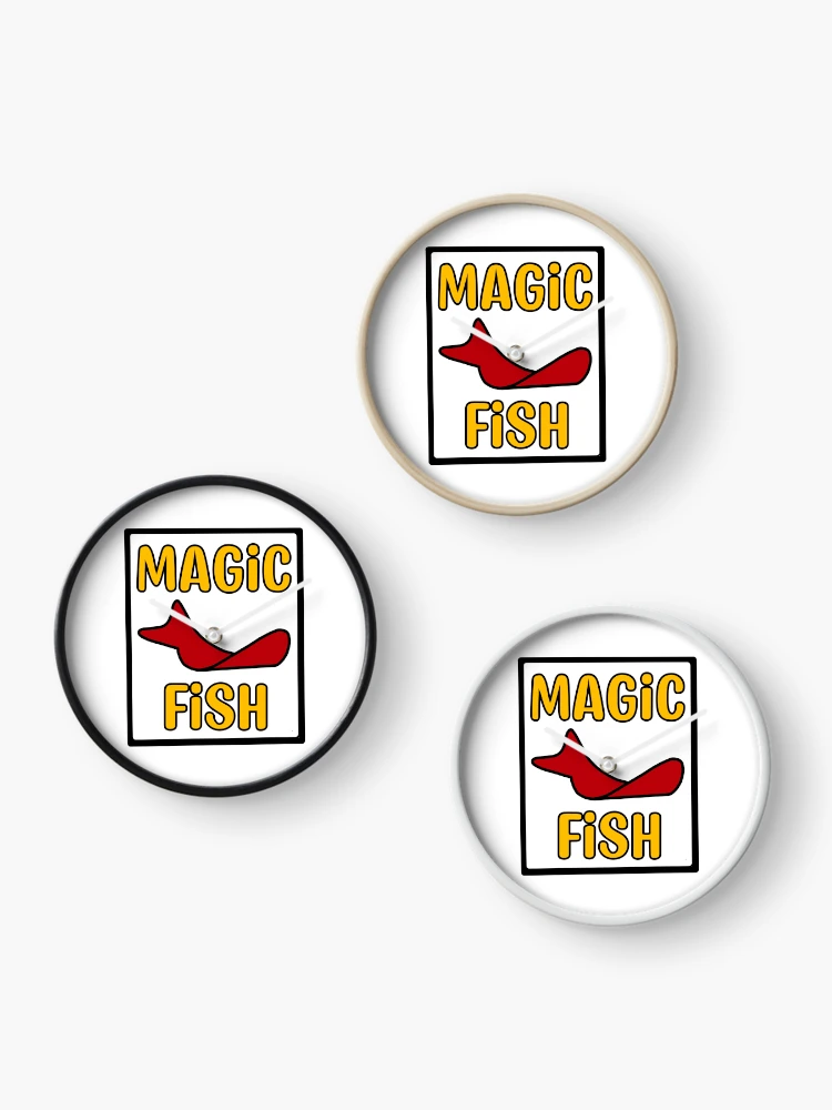 Thumbnail 3 of 4, Clock, Magic Fish designed and sold by Widdershins  Art.