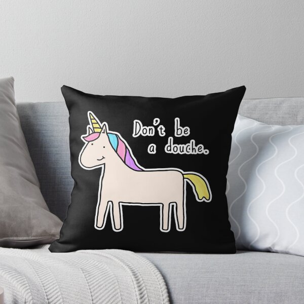 Item preview, Don't Be a Douche – Funny unicorn – don’t be a dick – don’t be an asshole – funny uplifting message – douchebag designed and sold by originalsusie.