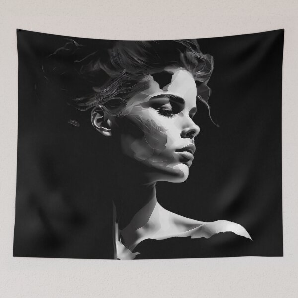 Item preview, Black and White Woman Silhouette Clothing Design  designed and sold by Jozzabazza.