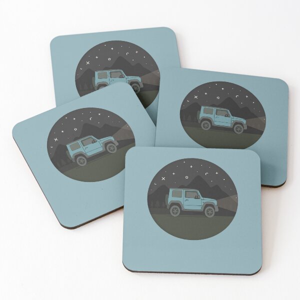 Item preview, Night Adventure in the Mountains | Blue Suzuki Jimny designed and sold by stoicjimny.
