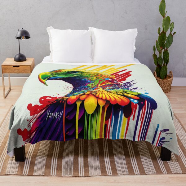 Artikelvorschau, Regenbogen-Adler-moderne Kunst entworfen und verkauft von BoogieThreads.