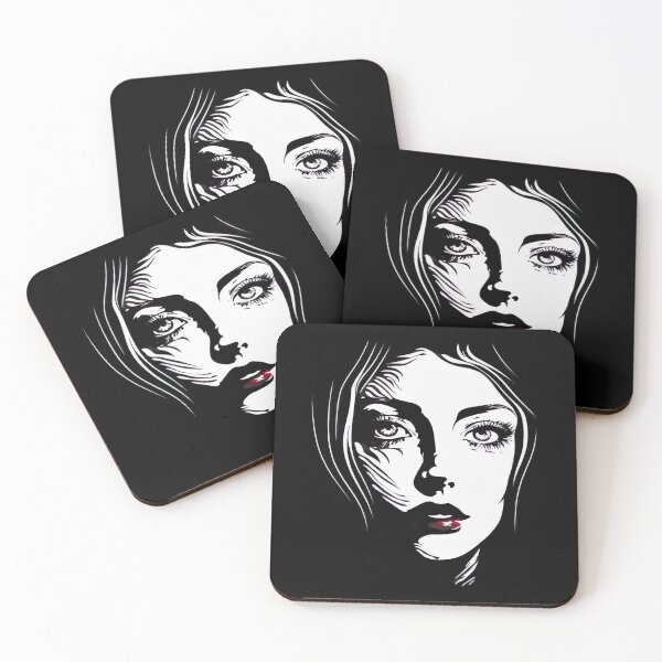Item preview, Black and White Female Face Silhouette Design  designed and sold by Jozzabazza.