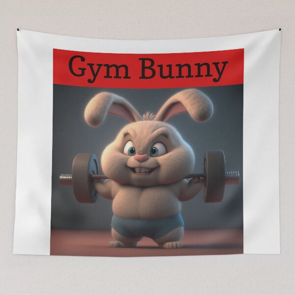 Item preview, Gym Bunny - Work out time designed and sold by TheArtfulAI.