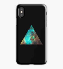 Green Galaxy Triangle iPhone Case