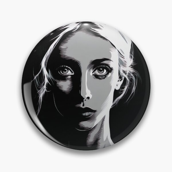 Item preview, Negative Space Black White Female Face Silhouette Design  designed and sold by Jozzabazza.