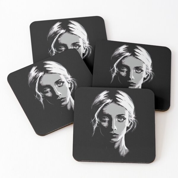 Item preview, Negative Space Black White Female Face Silhouette Design  designed and sold by Jozzabazza.