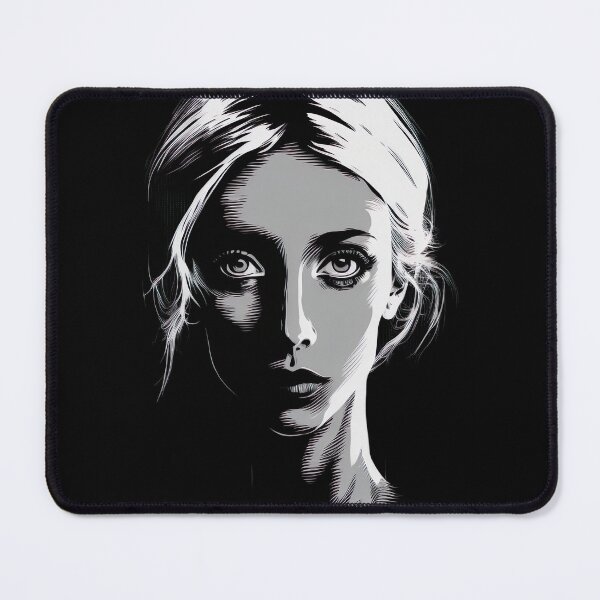 Item preview, Negative Space Black White Female Face Silhouette Design designed and sold by Jozzabazza.
